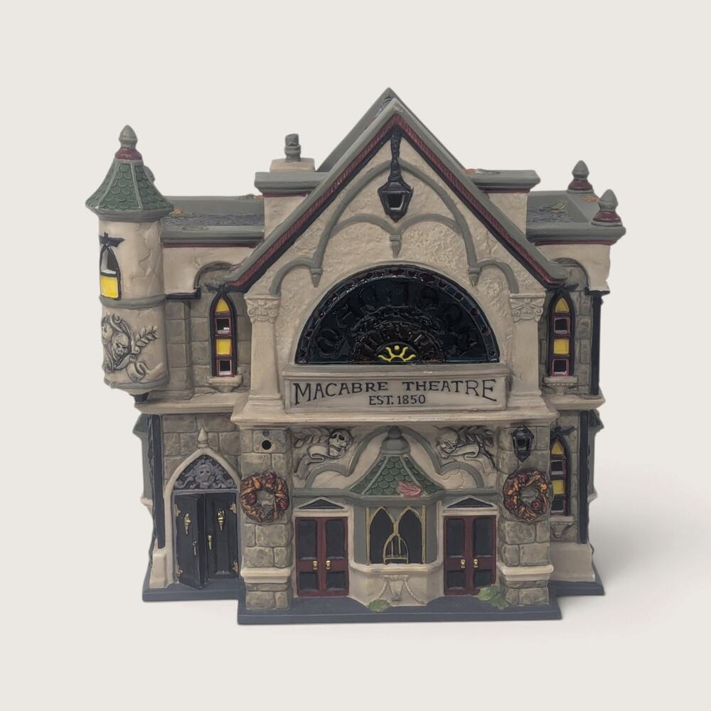 Vintage 2003 Dept 56 Theater of the Macabre Light Up Village House